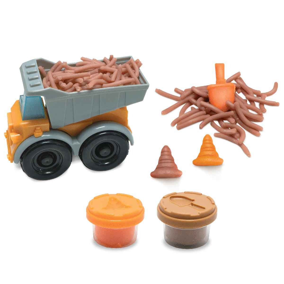 Caminhão De Obras Com 2 Massinhas - Ki Massa Caminhão De Obras Com 2 Massinhas - Ki Massa