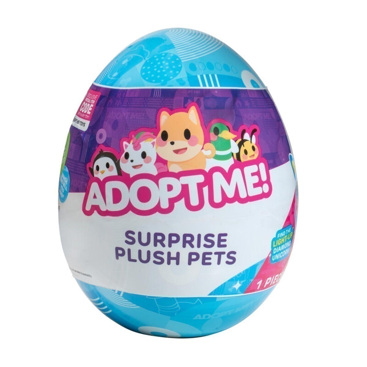 Ovo Surpresa Com Pelúcia De 12Cm - Adopt Me