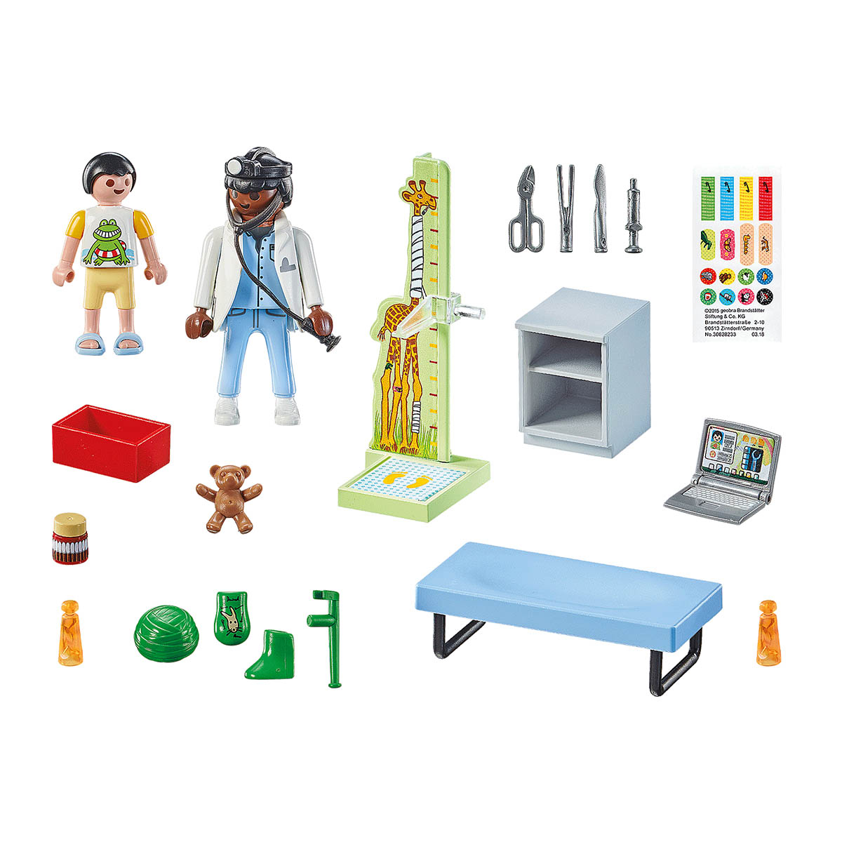 Pediatra com Urso de Pelúcia - Playmobil Action Heroes 71619