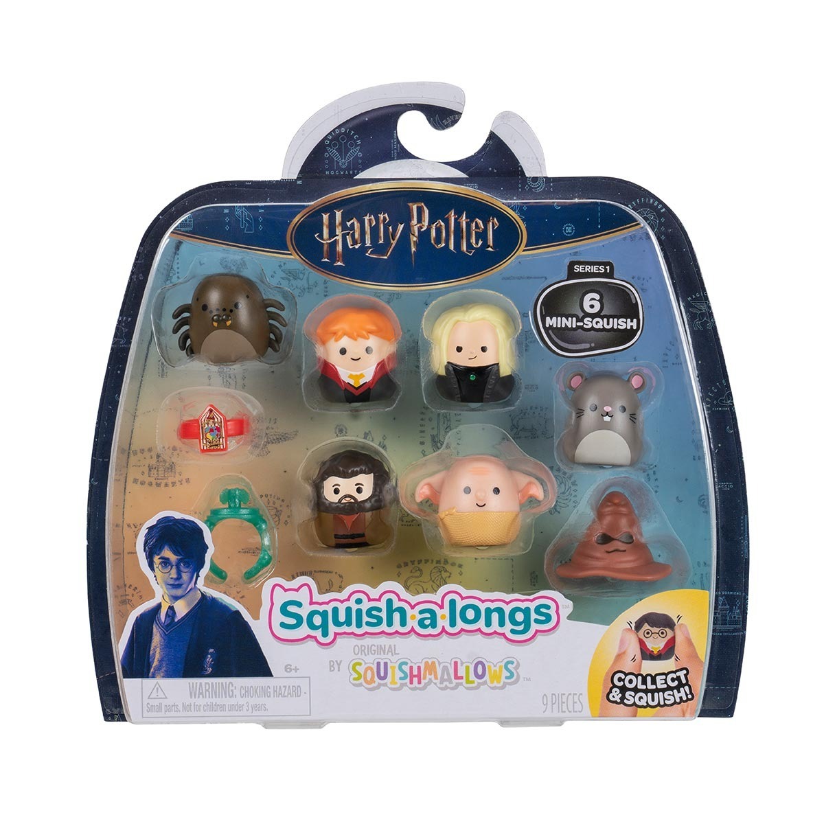 6 Mini Bonecos Harry Potter (Ron Weasley) - Squish A Longs