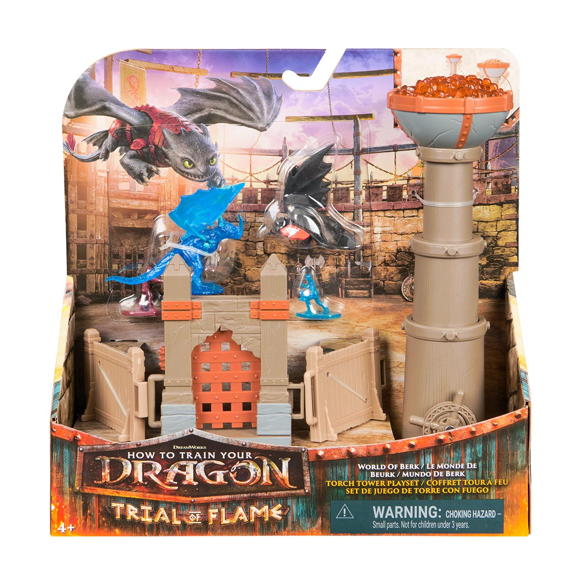 Playset Torre de Fogo + Bonecos - Como Treinar O Seu Dragão