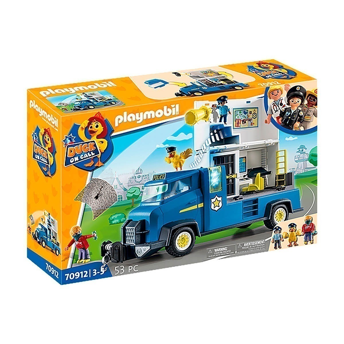 Playmobil - Caminhão Da Polícia - Duck On Call - 70912