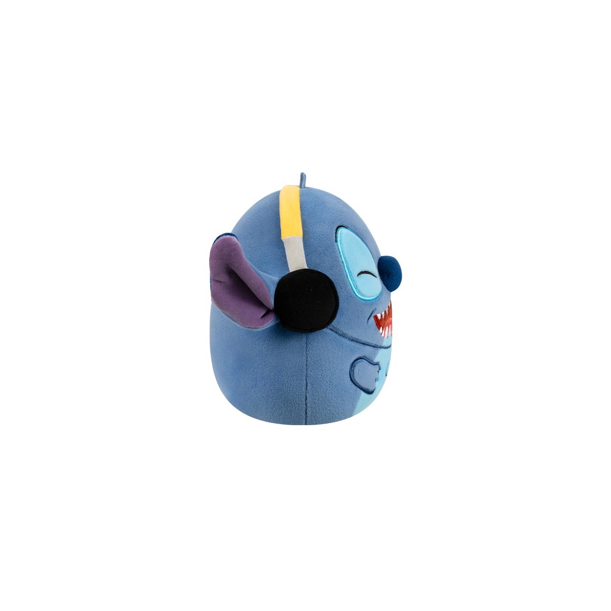 Pelúcia Stitch com Fone de 16cm - Squishmallows Disney