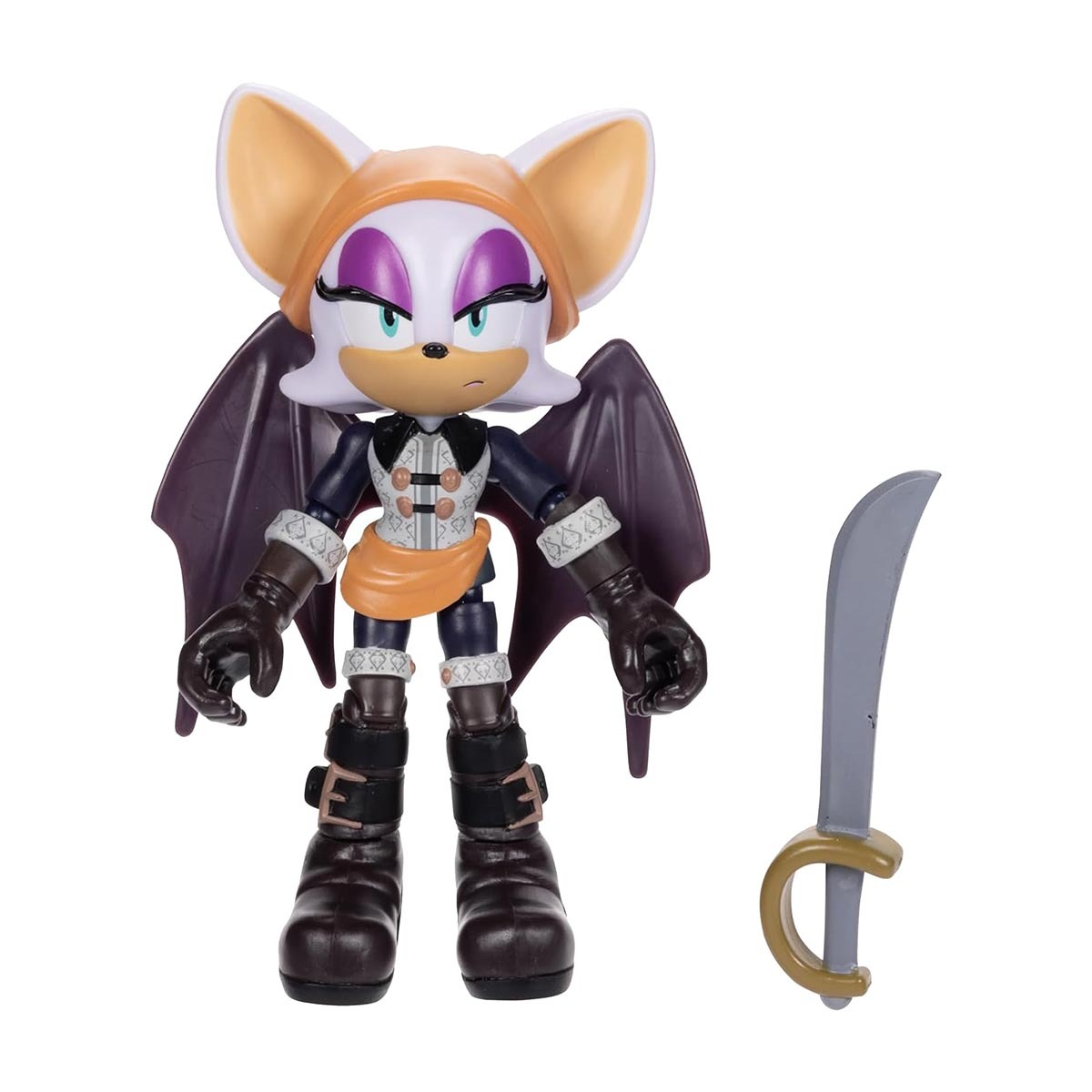 Boneca Articulada Batten Rouge No Place De 13Cm -Sonic Prime