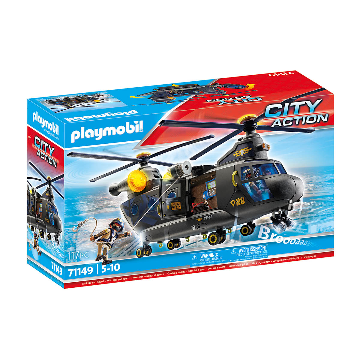 Unidade Tática Aeronave de Resgate - Playmobil City Action 71149