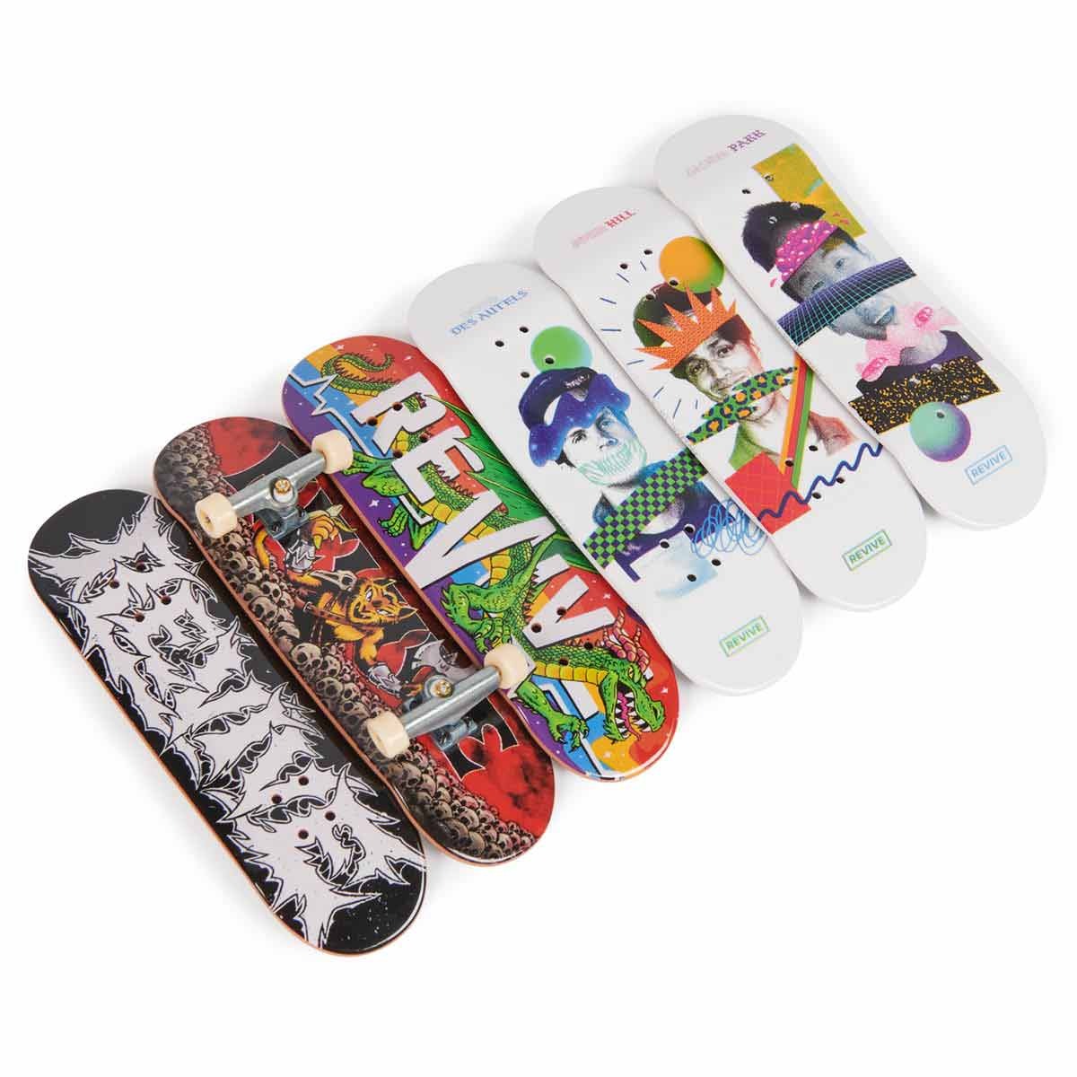 Kit 3 Skate De Dedo E Acessórios Revive (Dragão) - Tech Deck