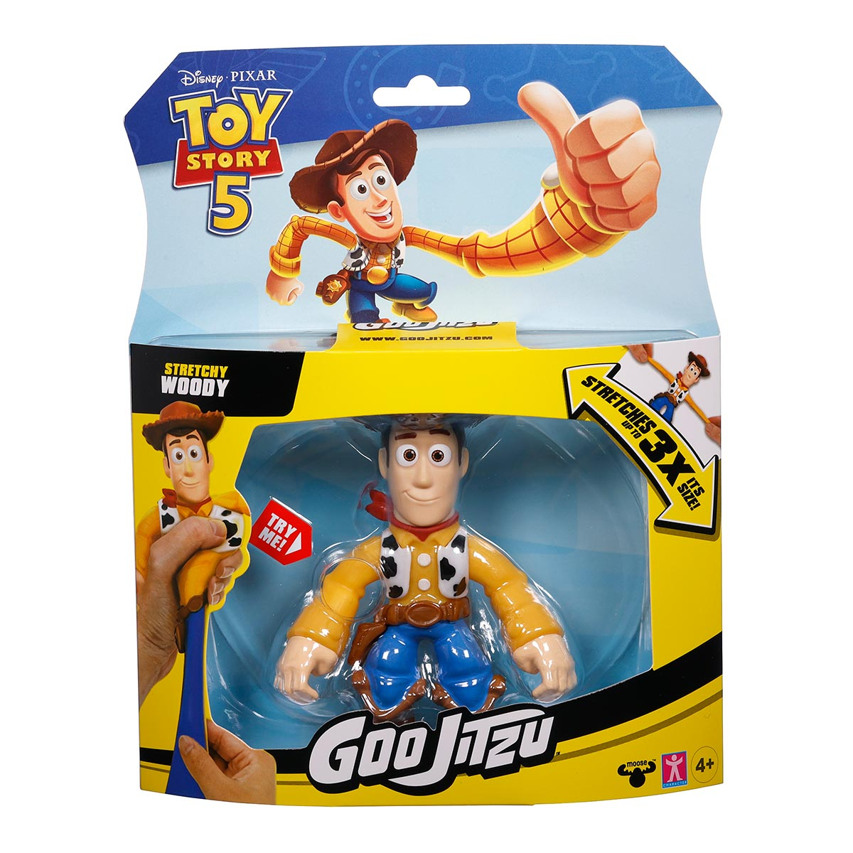 Boneco Elástico Woody - Goo Jit Zu Toy Story 5
