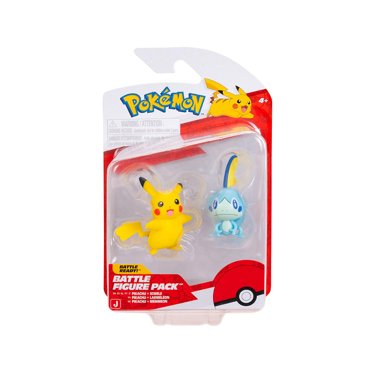 2 Bonecos De Batalha Pikachu + Sobble - Pokémon