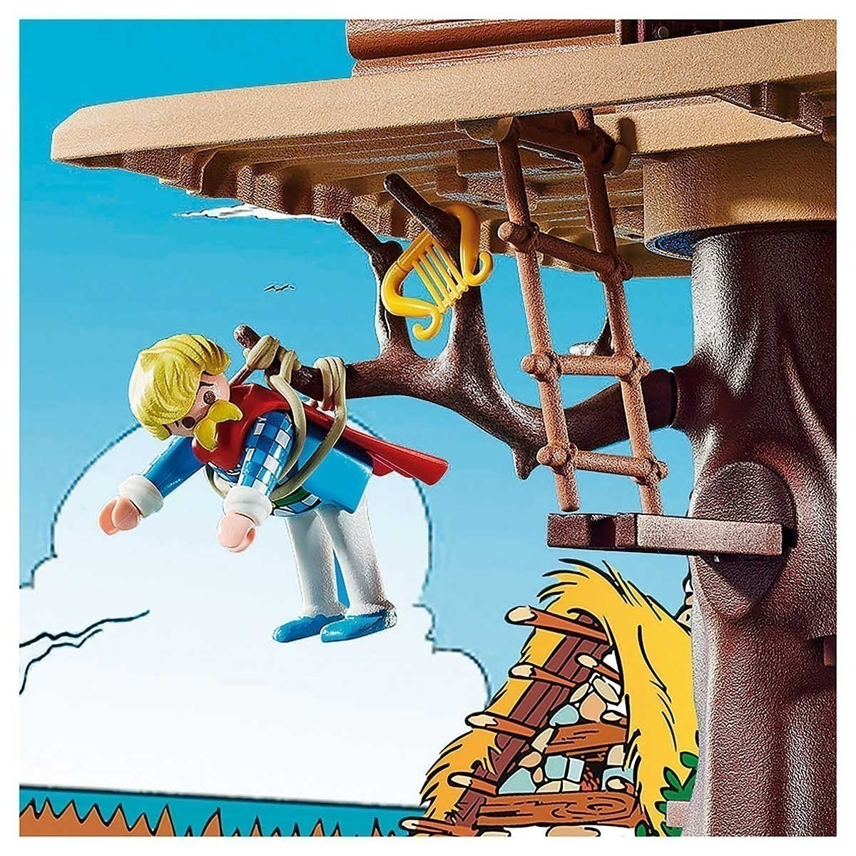 Playmobil - Cacofonix Com Casa Na Árvore - Asterix - 71016