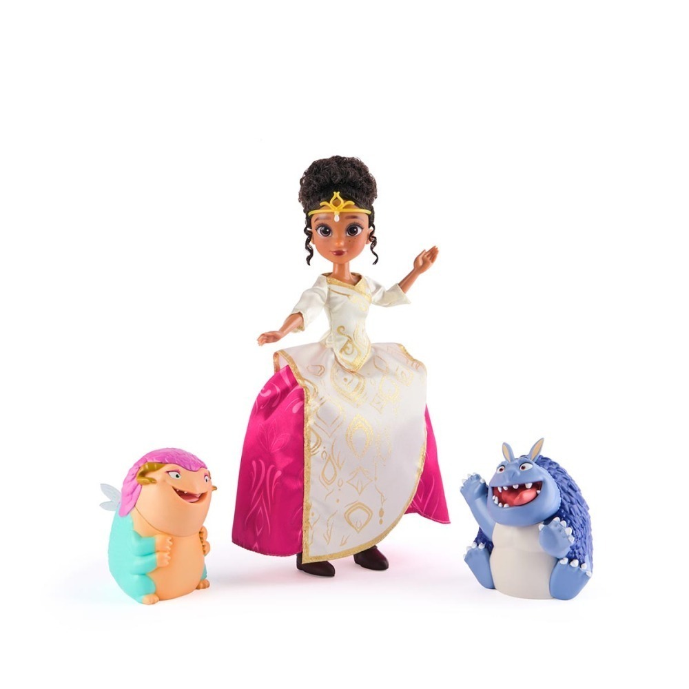 1 Boneca Ellian De 22Cm E 2 Bonecos Monstros - Enfeitiçados