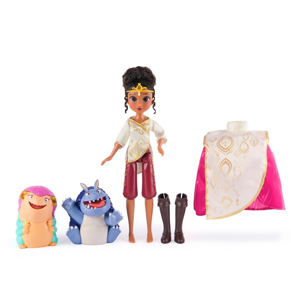 1 Boneca Ellian De 22Cm E 2 Bonecos Monstros - Enfeitiçados