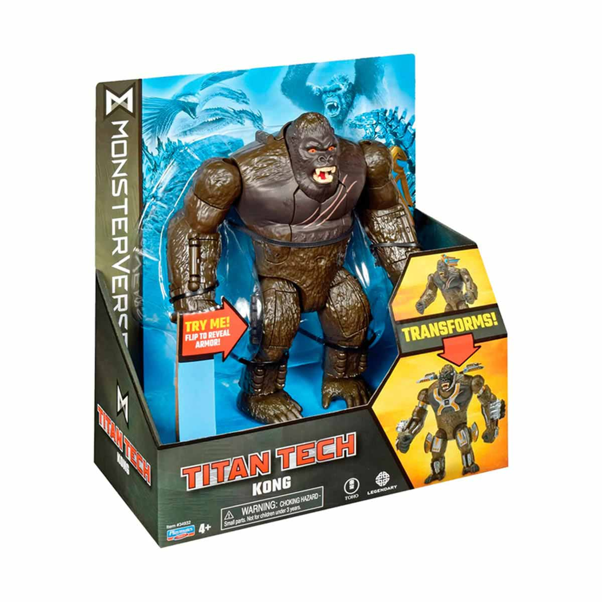 Boneco Titã Tech Kong Monsterverse 20Cm - Godzilla Boneco Titã Tech Kong Monsterverse 20Cm - Godzilla