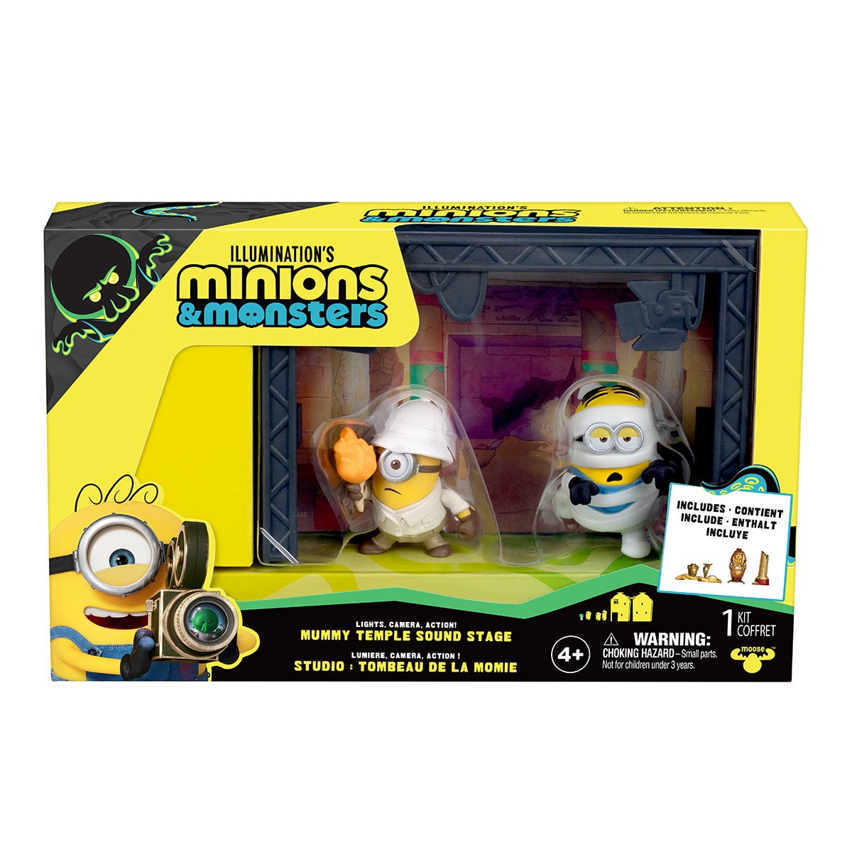 Cenário Templo da Múmia com 2 Bonecos - Minions & Monstros