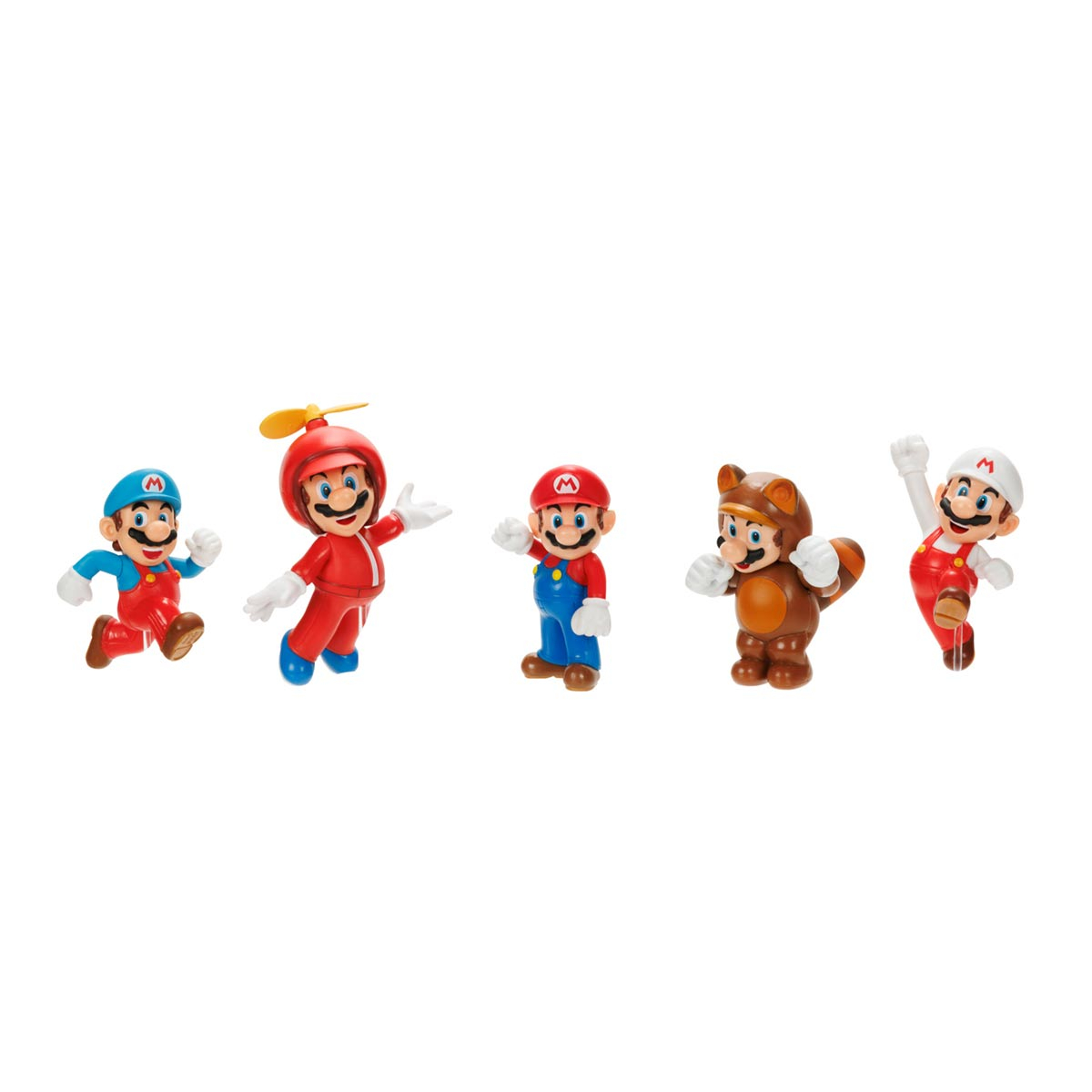 5 Bonecos Coleção Transformações Do Mario - Super Mario 5 Bonecos Coleção Transformações Do Mario - Super Mario