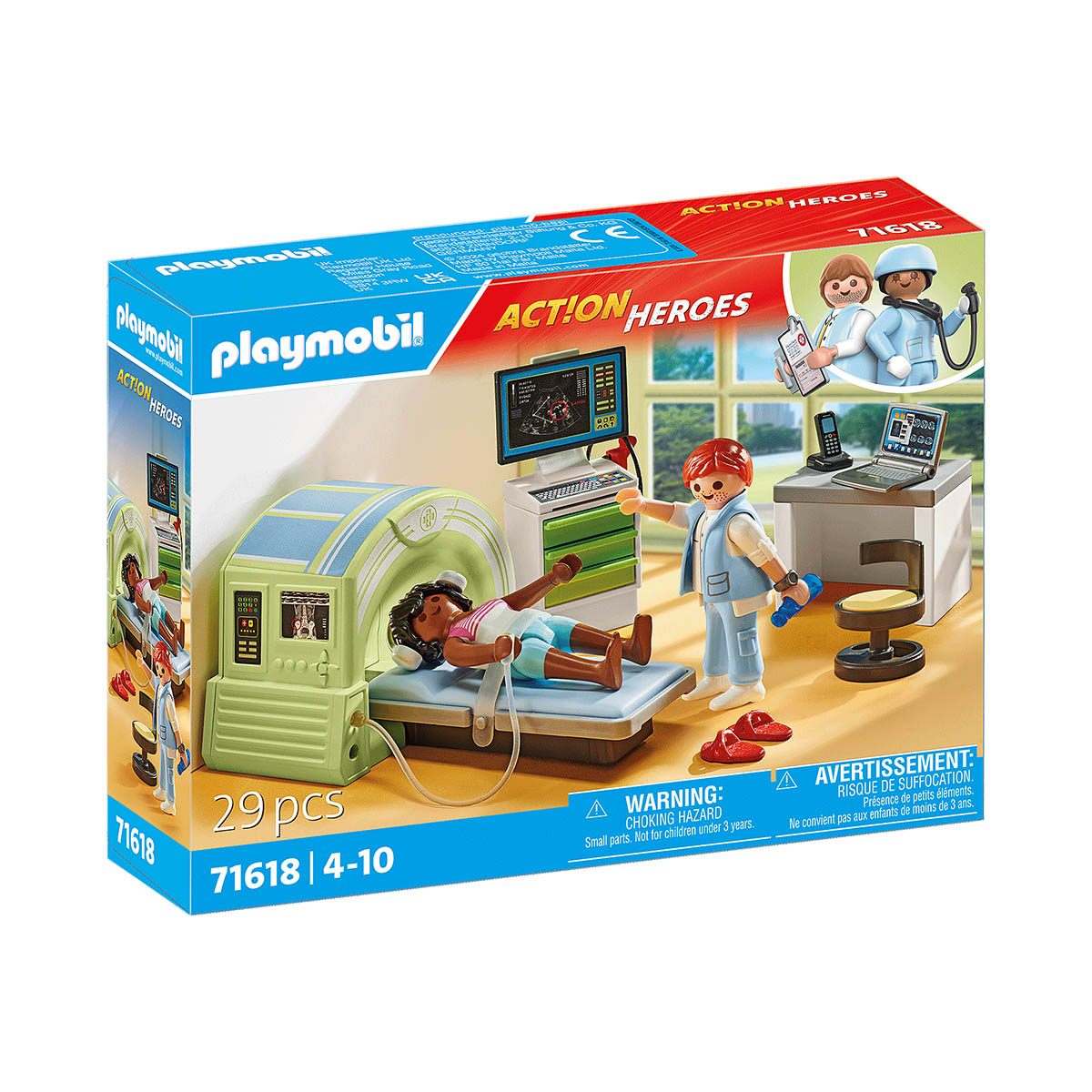 Ressonância Magnética com Paciente - Playmobil Action Heroes 71618