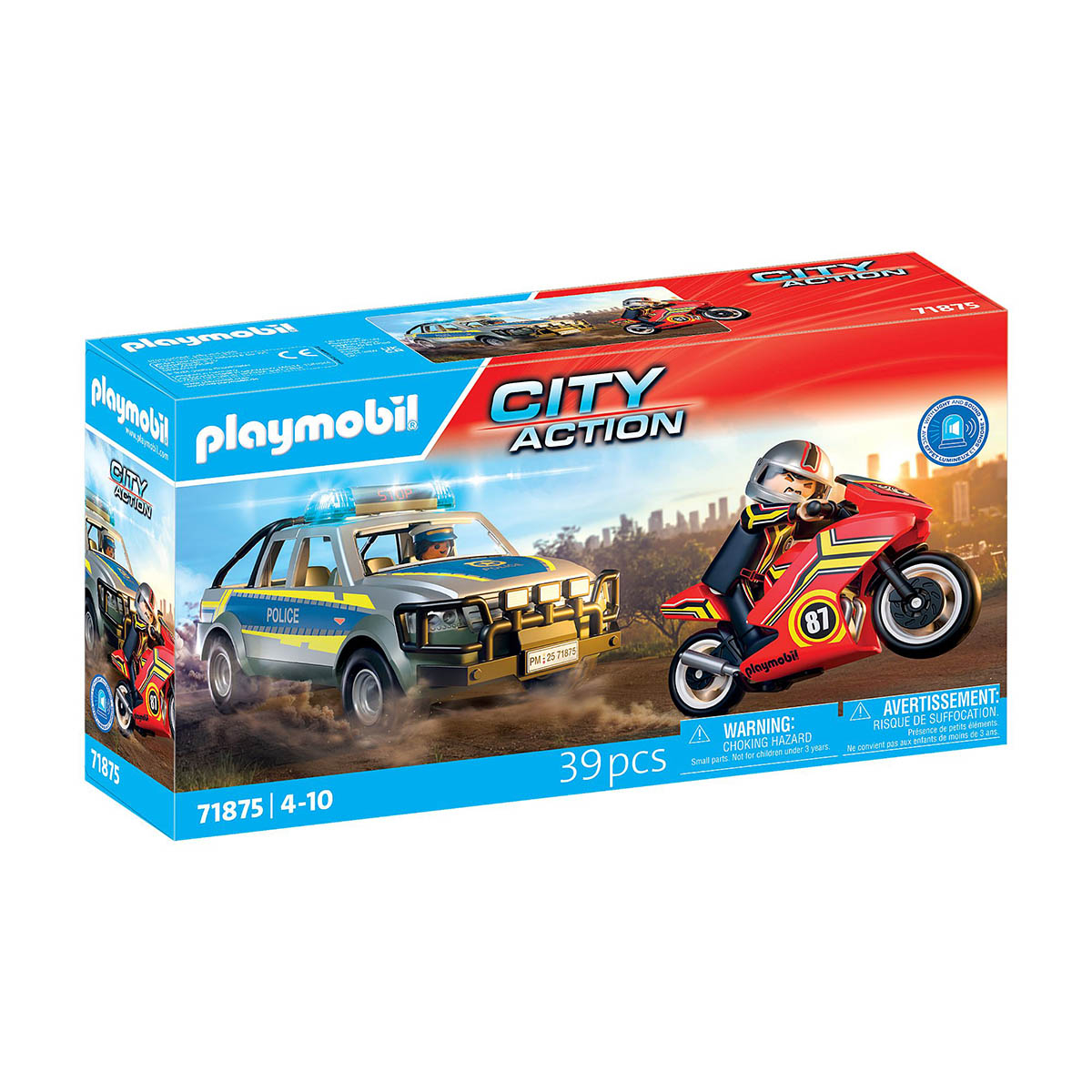 Perseguição Policial - Playmobil City Action 71875