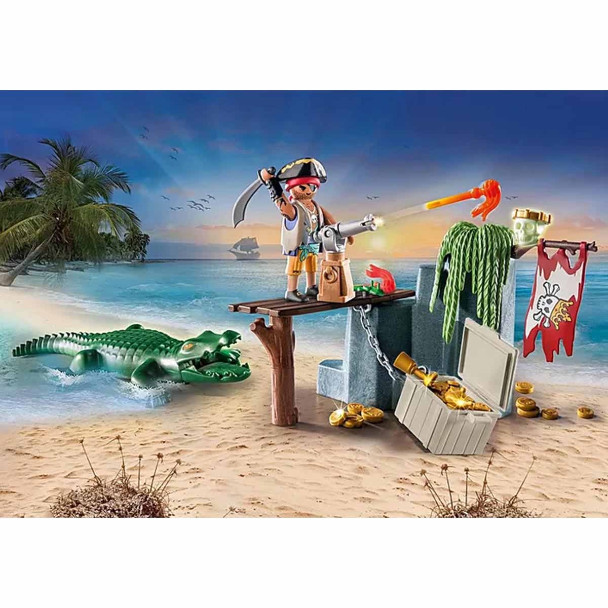 Pirata Com Crocodilo - Playmobil Pirates 71473