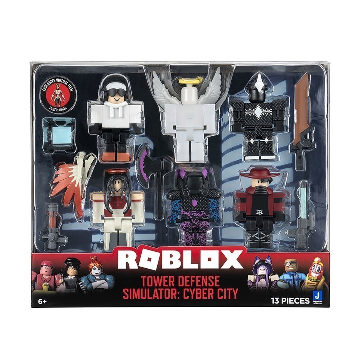 Roblox - 6 Figuras 7Cm - Tower Defense Simulator: Cyber City Roblox - 6 Figuras 7Cm - Tower Defense Simulator: Cyber City