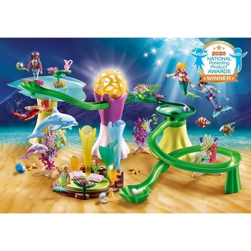Playmobil - Sereias Cupula Iluminada Com Pérolas - Magic - 70094