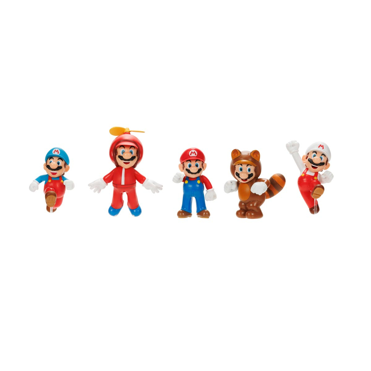 5 Bonecos Coleção Transformações Do Mario - Super Mario 5 Bonecos Coleção Transformações Do Mario - Super Mario