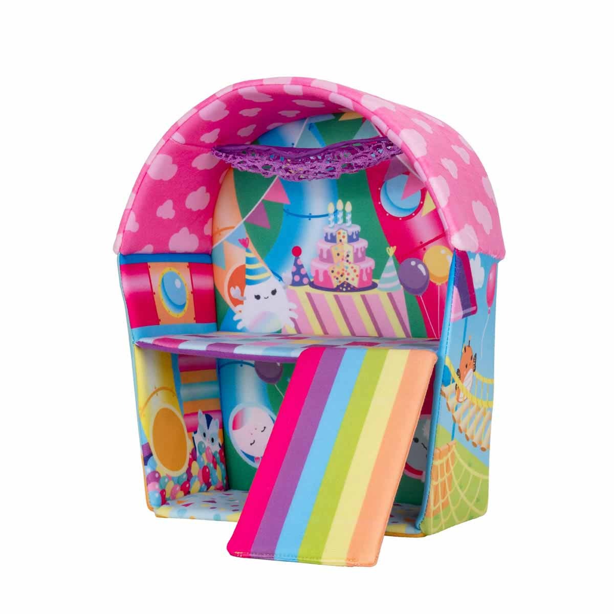 Playset Palácio Da Diversão Com 4 Pelúcias - Squishville