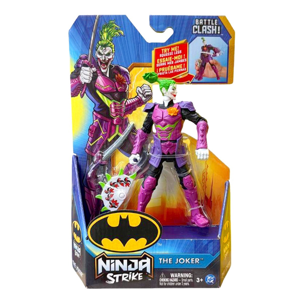 Boneco Coringa de 15cm e Acessórios - Batman Ninja Strike Boneco Coringa de 15cm e Acessórios - Batman Ninja Strike