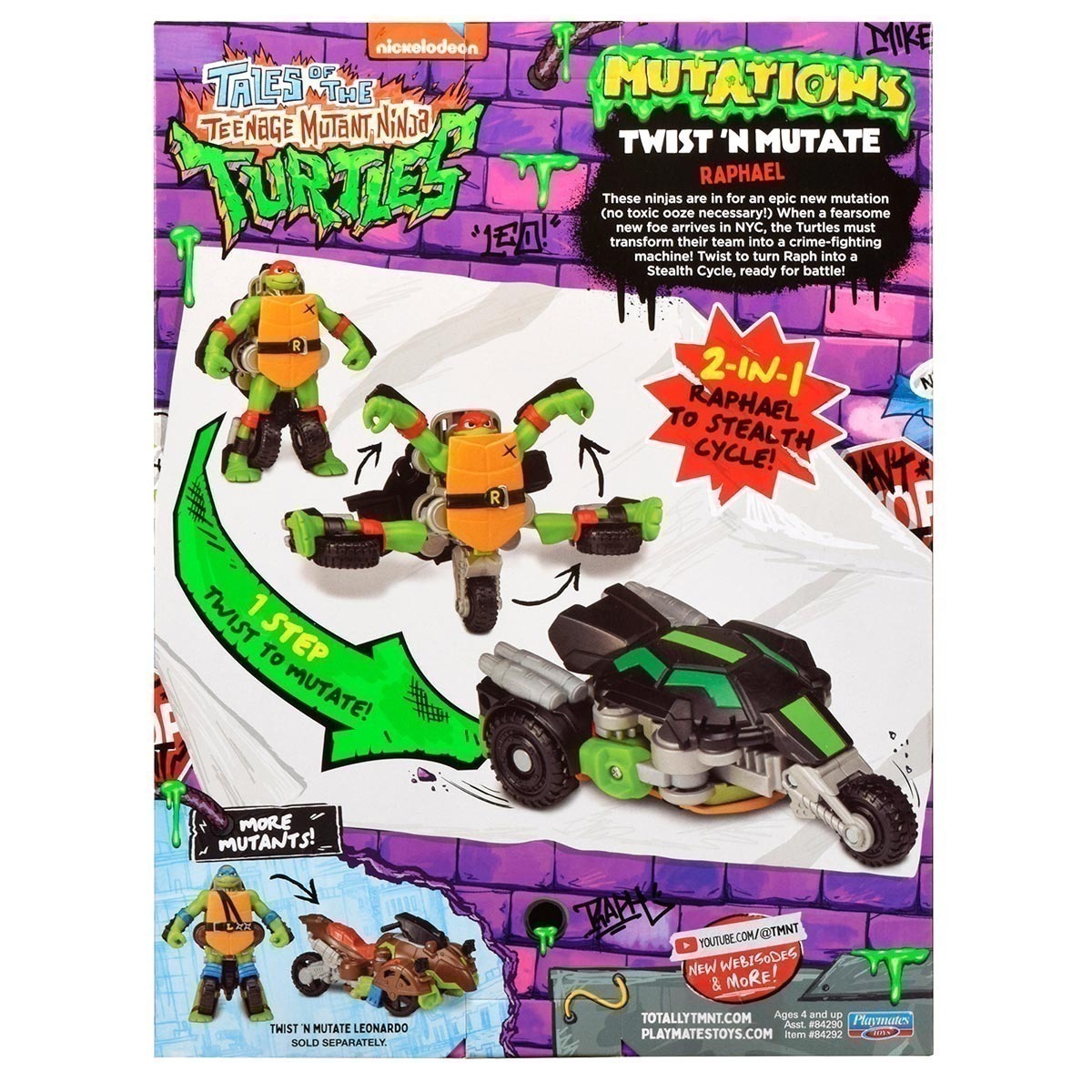 Moto Mutante Transformadora Do Rapha - As Tartarugas Ninja