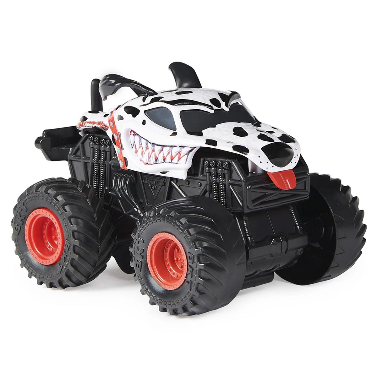 Carrinho Monster Jam Escala 1:43 - Click &amp; Flip - Dalmatian