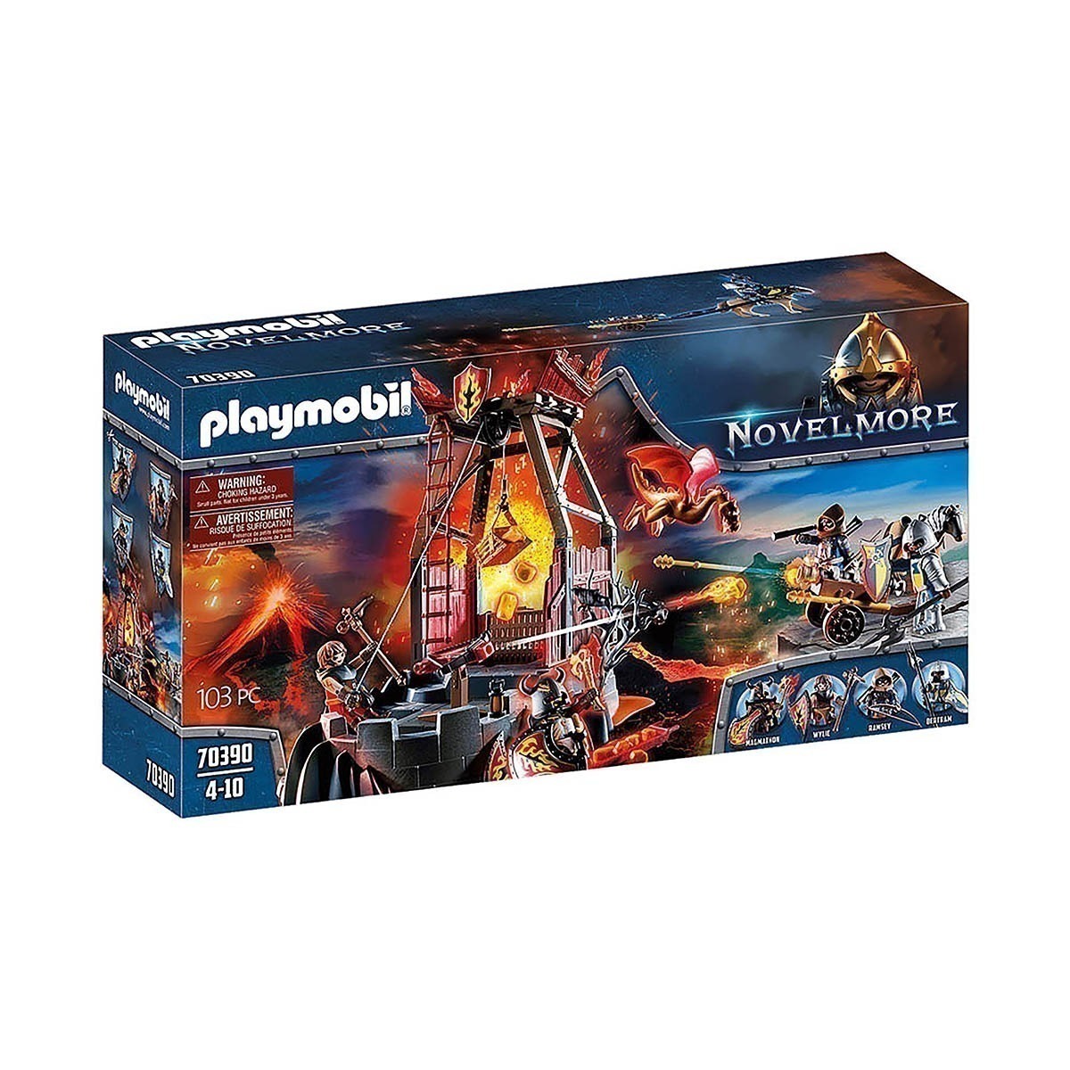 Playmobil - Mina De Lava Dos Bandidos De Burnham - Novelmore - 70390