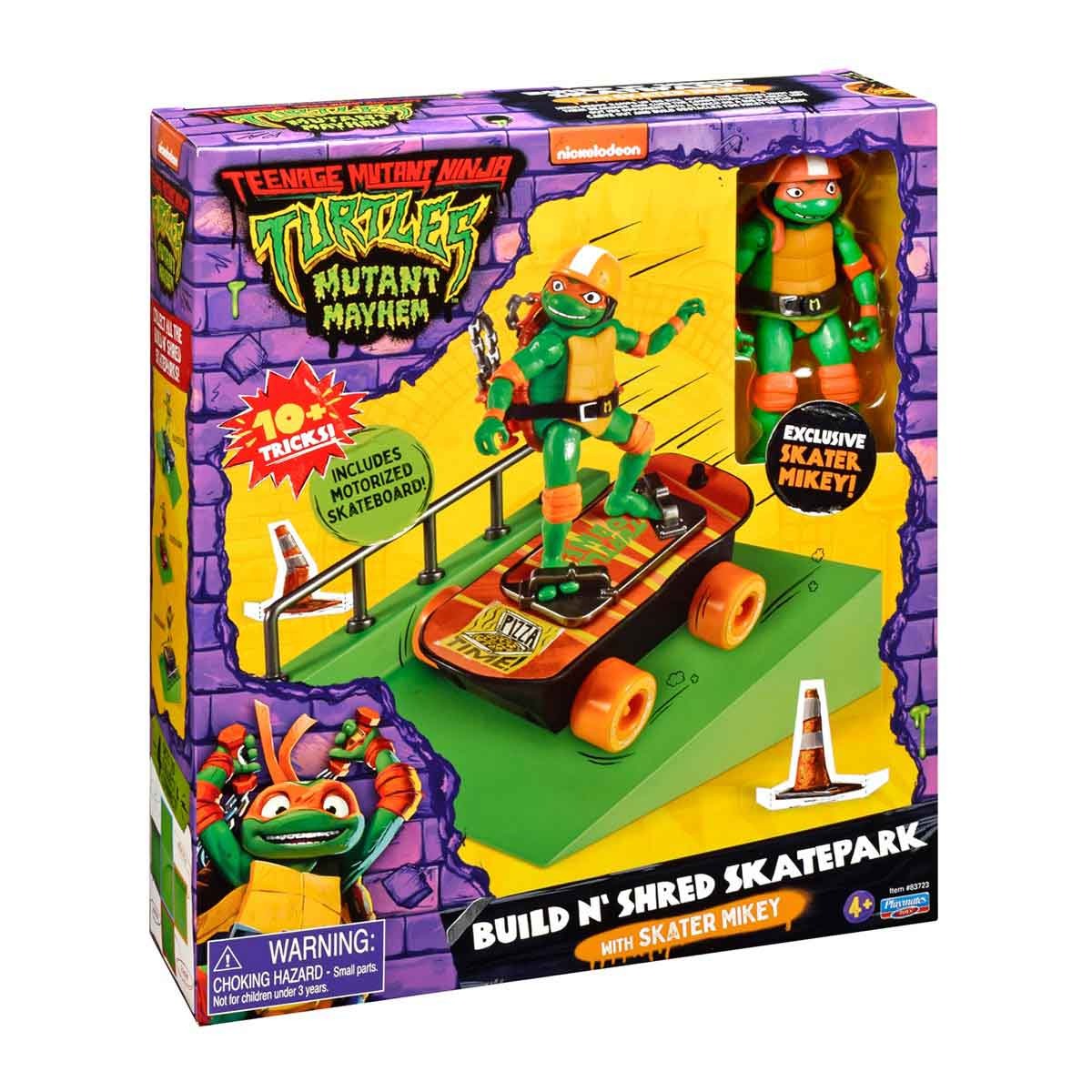 Pista De Skate Com Boneco Mikey Skatista - Tartarugas Ninja