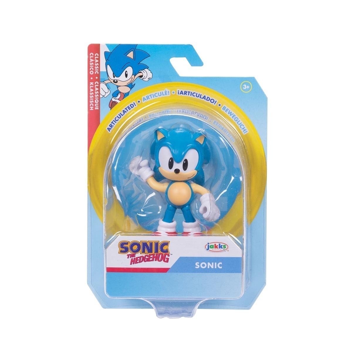 Boneco Articulado Sonic Classico de 6cm - Sonic