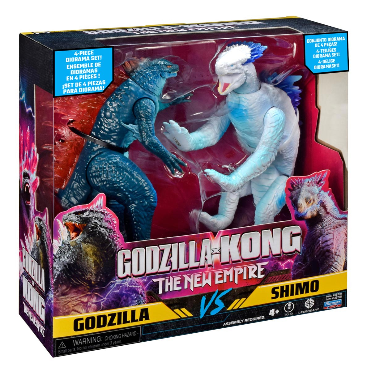 2 Bonecos Godzilla Vs Shimo De 15Cm Com Acessórios Godzilla 2 Bonecos Godzilla Vs Shimo De 15Cm Com Acessórios Godzilla