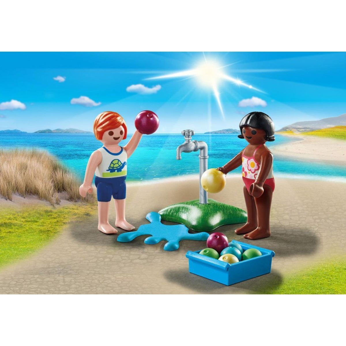 Playmobil - Crianças Com Balões De Água - Special Plus 71166