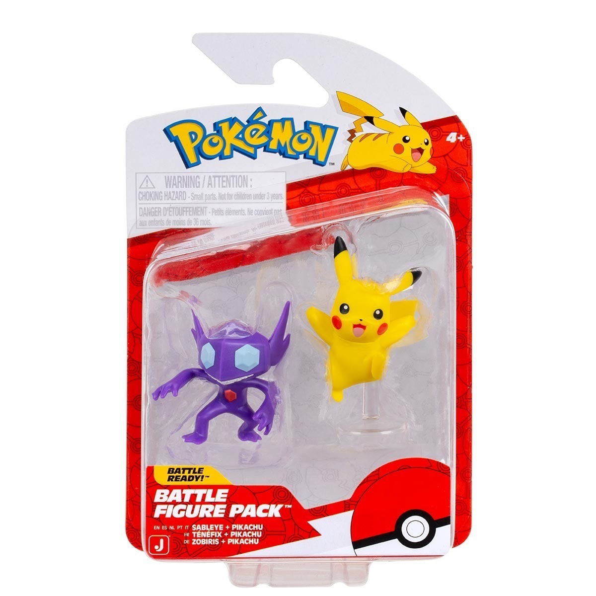 2 Bonecos De Batalha Sableye + Pikachu - Pokémon