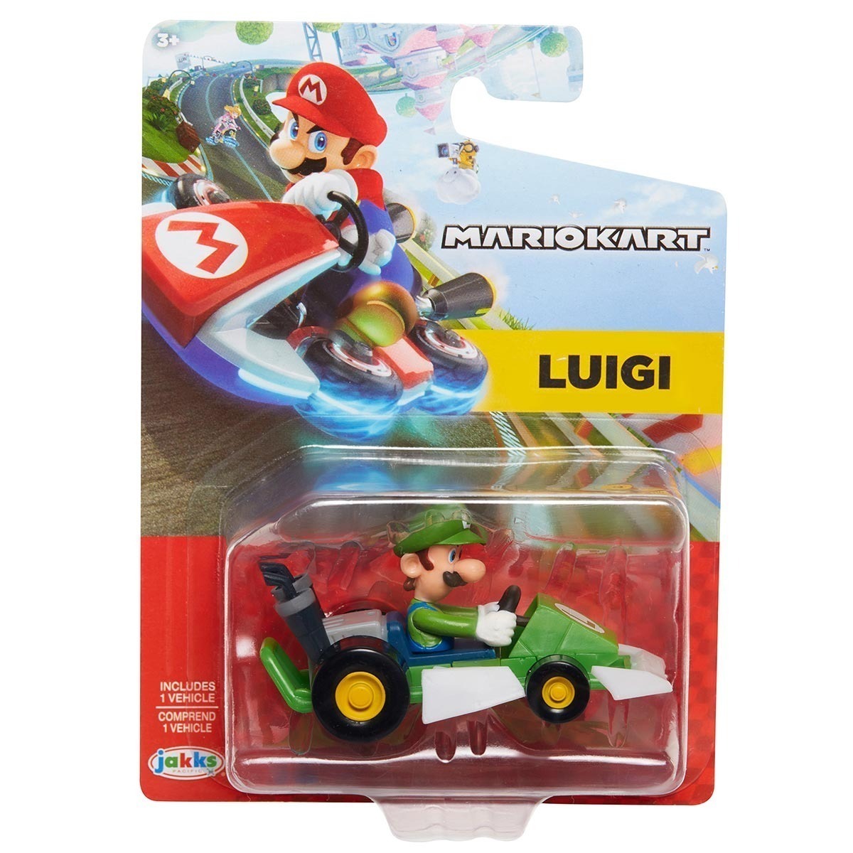 Carrinho do Luigi de 4cm - Mariokart