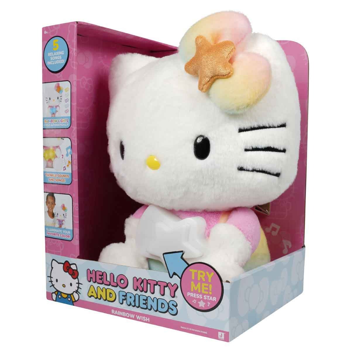 Pelúcia Hello Kitty De 25Cm Com Luz E Som - Hello Kitty