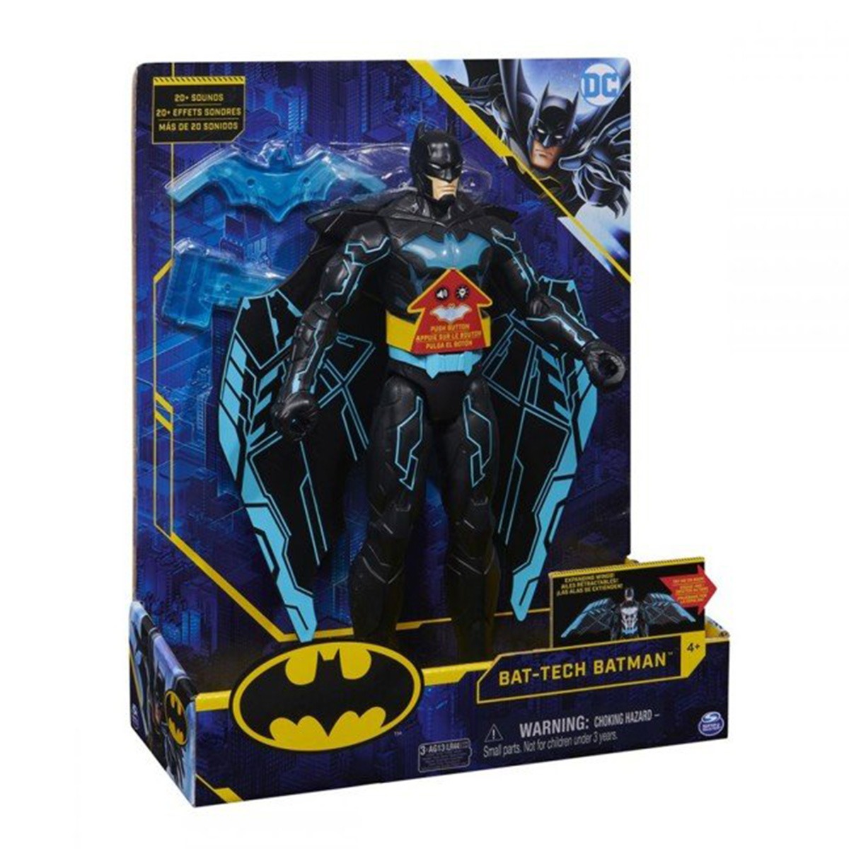 Dc Comics, Boneco Do Batman Bat-Tech Luxo 30Cm - Sunny