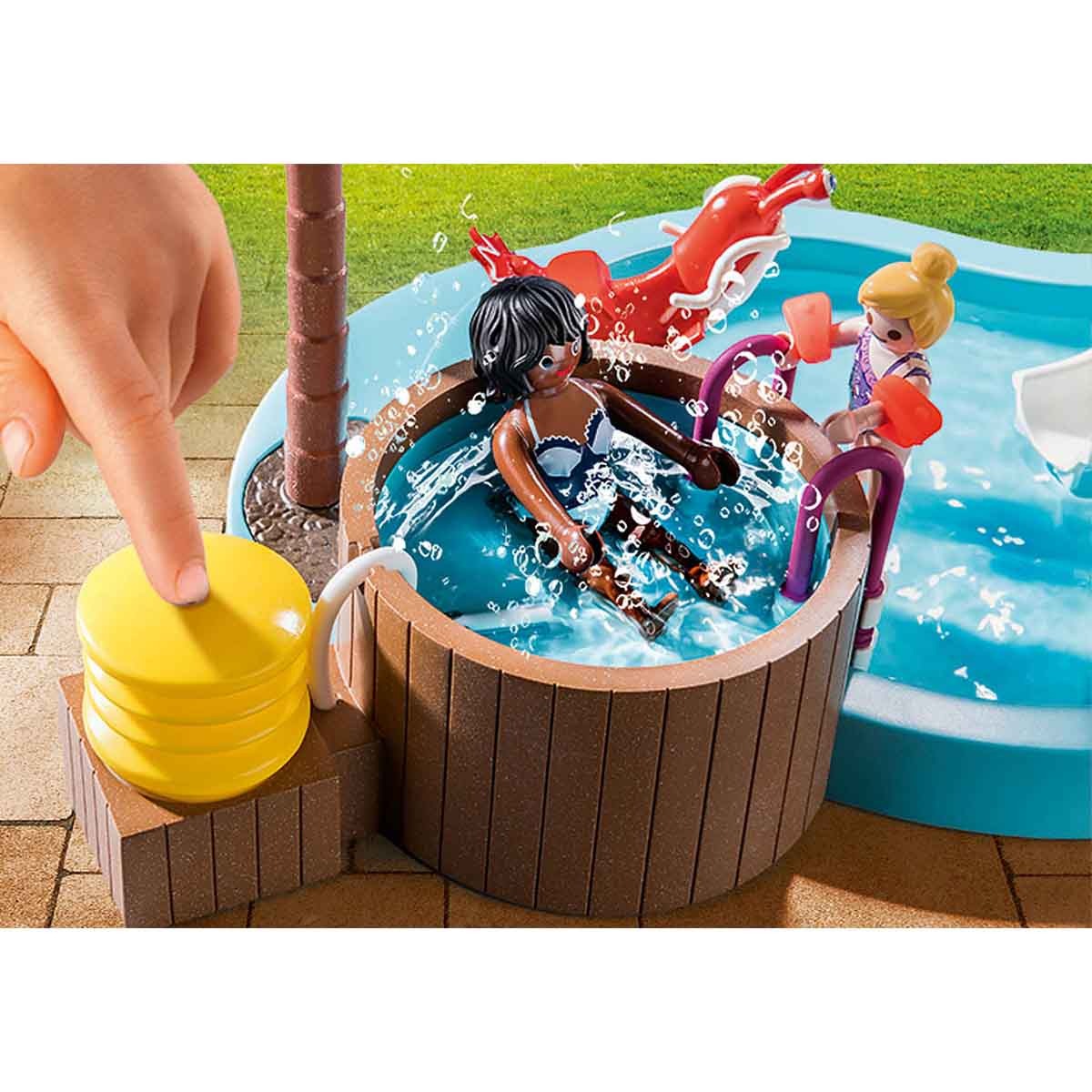 Playmobil - Piscina Infantil Com Toboágua - Family Fun - 70611