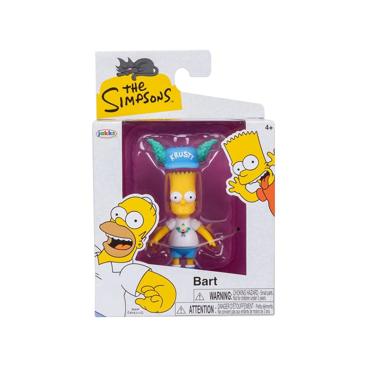 Boneco Bart (Fã do Krusty) de 5cm - Os Simpsons