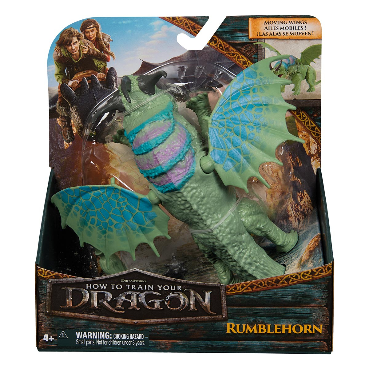 Como Treinar o Seu Dragão, Boneco Dragão Rumblehorn 19cm