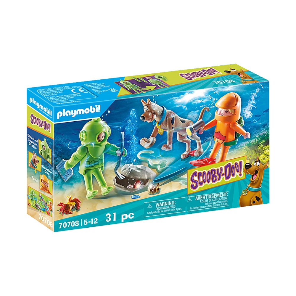 Playmobil - Aventura Com O Fantasma Mergulhador - Scooby-Doo! - 70708 Playmobil - Aventura Com O Fantasma Mergulhador - Scooby-Doo! - 70708
