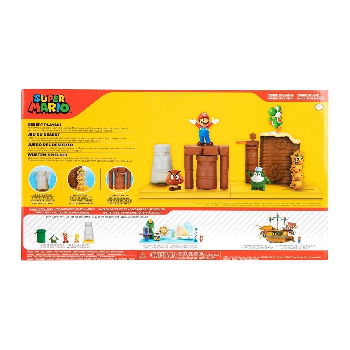 Playset Deserto com Boneco Mario - Super Mario