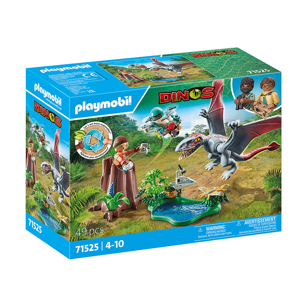 Observatório para Dimorphodon - Playmobil Dinos 71525