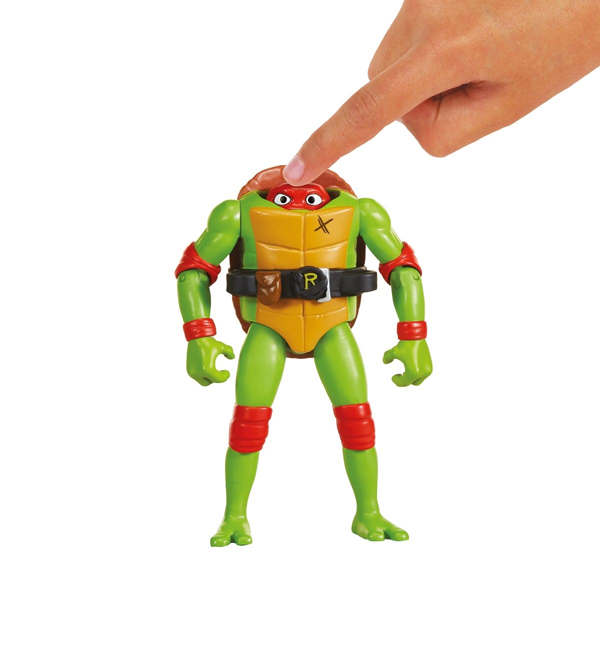 Boneco Raphael de 10cm Cabeca Retratil - As Tartarugas Ninja