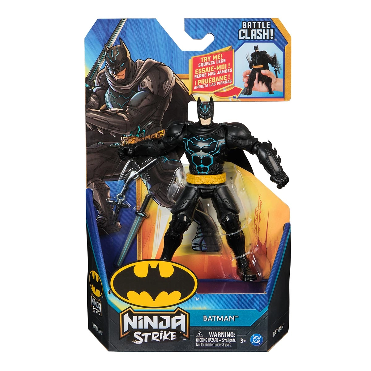 Boneco Batman de 15cm e Acessórios - Batman Ninja Strike Boneco Batman de 15cm e Acessórios - Batman Ninja Strike