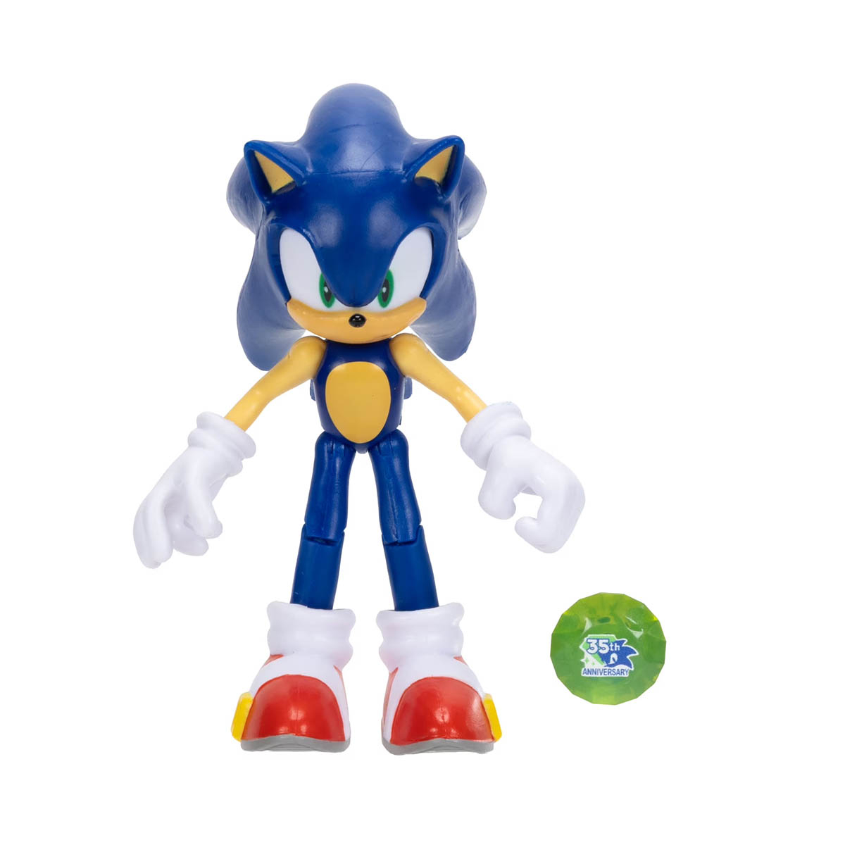 Boneco Sonic 10cm Aniversário 35 Anos com Esmeralda - Sonic