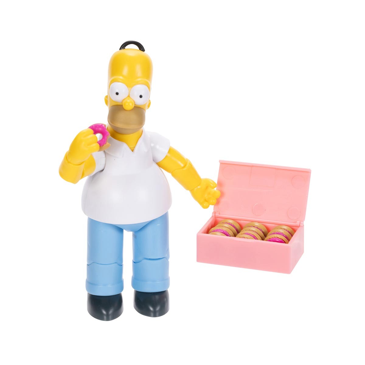 Boneco Articulado Homer de 12cm com Donuts - Os Simpsons