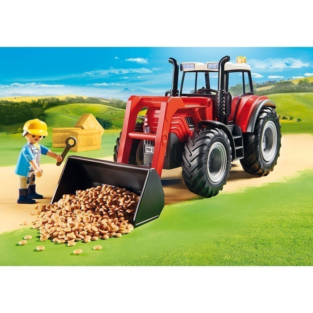 Playmobil - Trator Com Reboque - Country - 70131