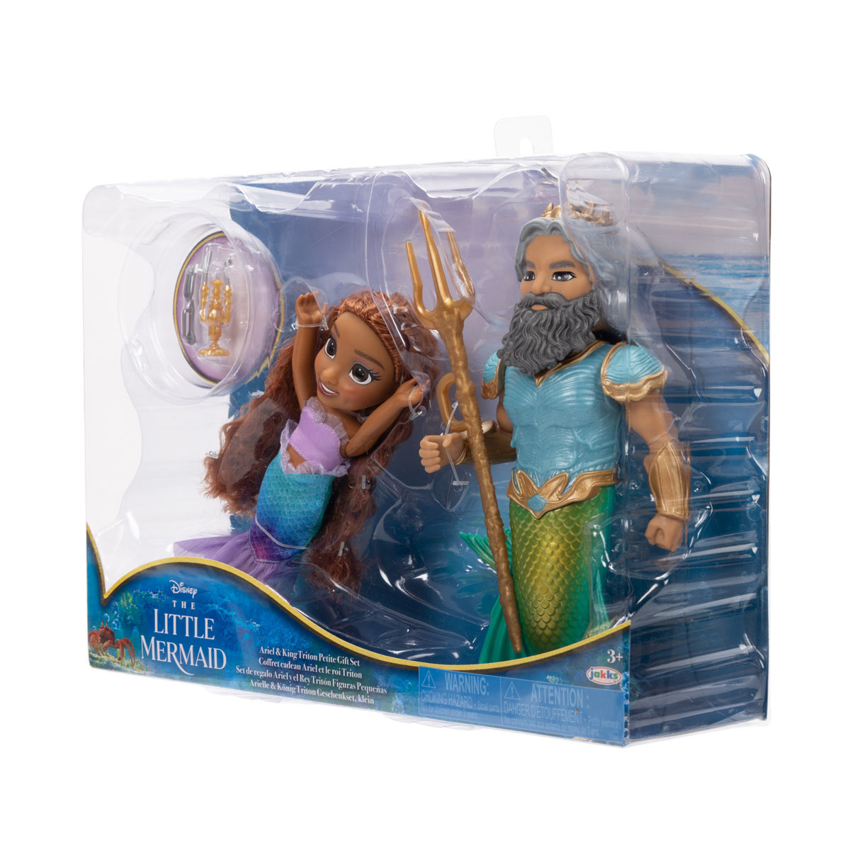 A Pequena Sereia - Set De Bonecas Com Ariel E Rei Tritão