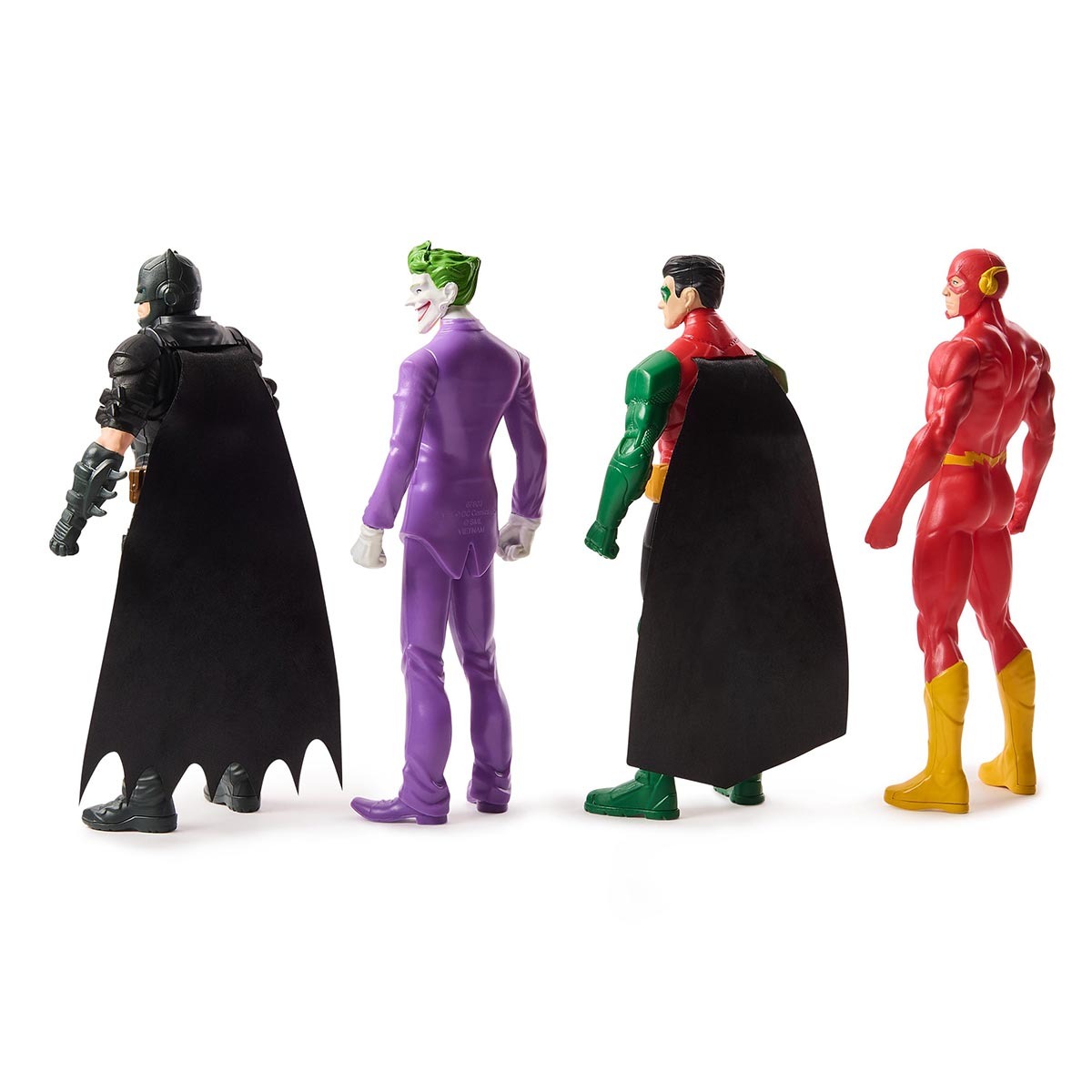 4 Bonecos Coringa, Robin, Batman E Flash De 15Cm - Batman Dc